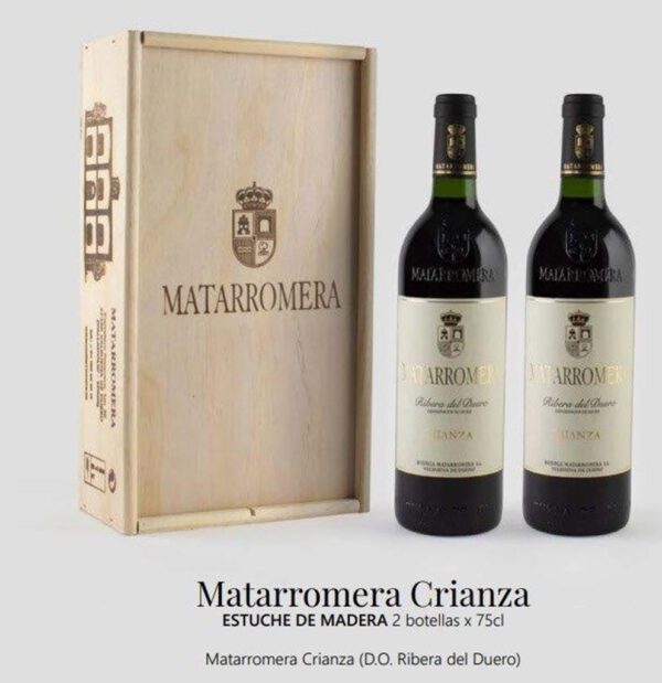 Estuche Madera 2 bot. Matarromera crianza